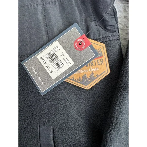 Mens Black Beverly Hills Polo Club Full-Zip Jacket 2X Polyester Expedition NWT - Picture 5 of 14